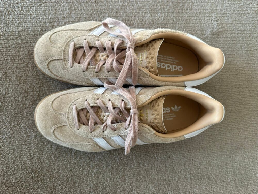 Adidas gazelle, Caramel Coloured Suede Shoes, 39.5