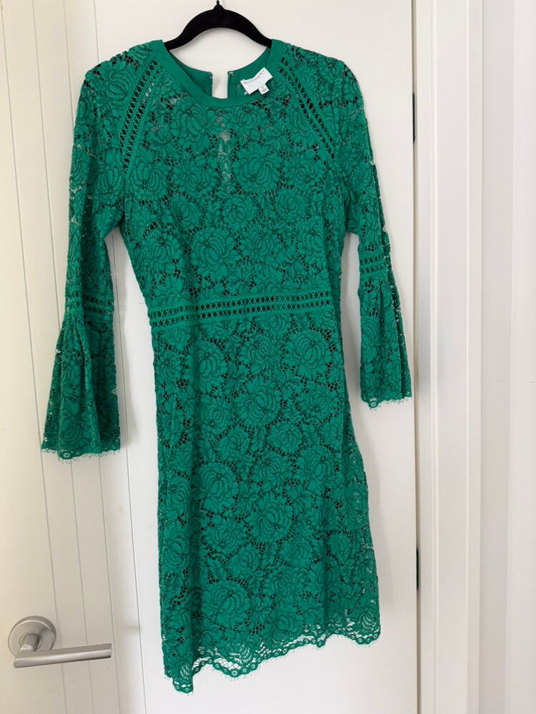 witchery green lace dress Prom dresses long