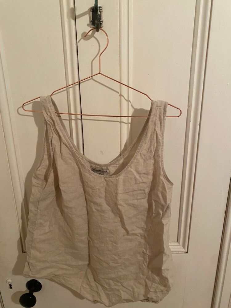 country road linen singlet