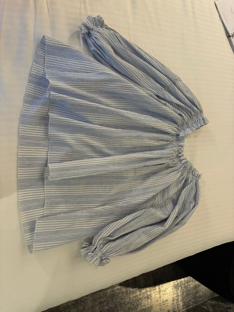 Karen Walker Blue Striped Blouse