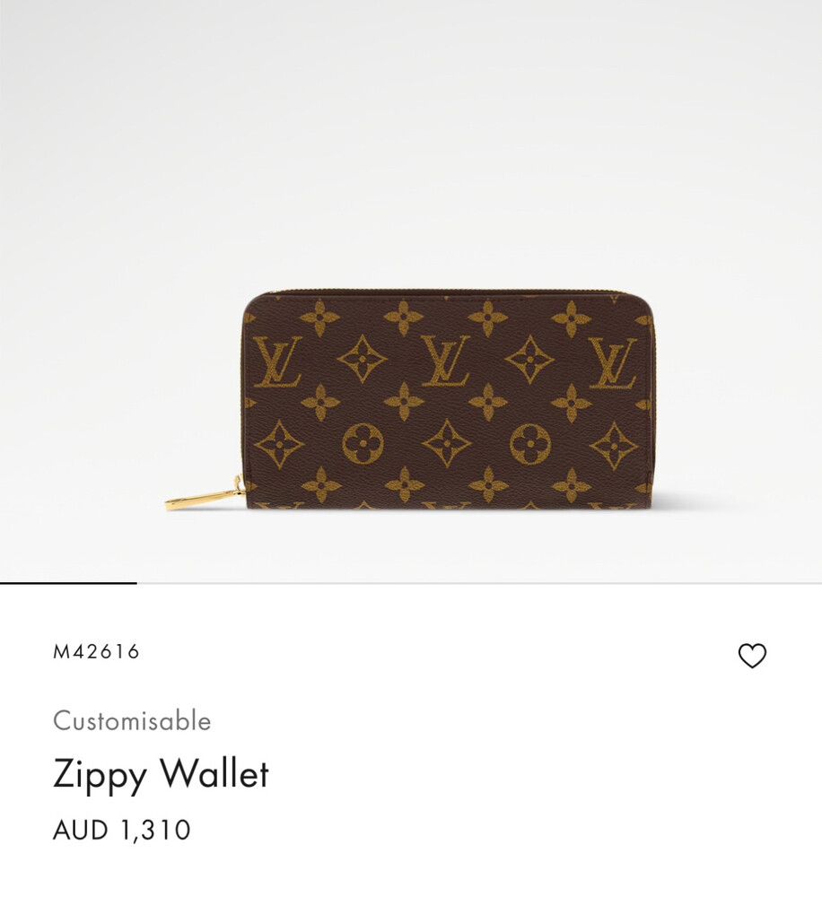 ouis Vuitton Zippy Wallet. In As New Condition.