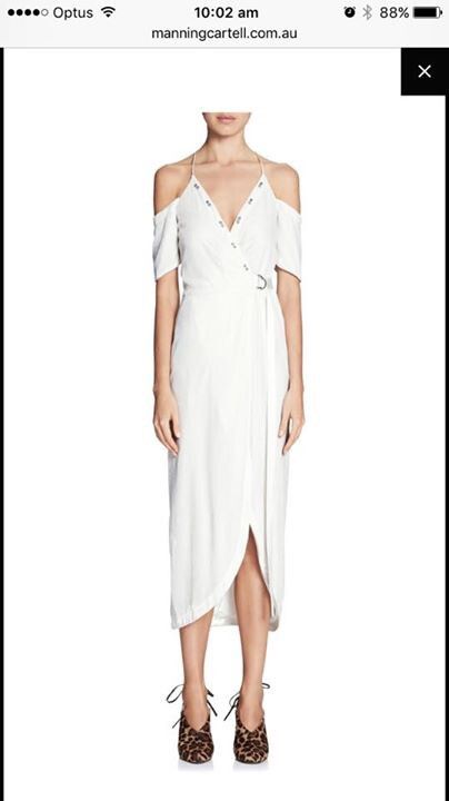 Divine excess wrap dress