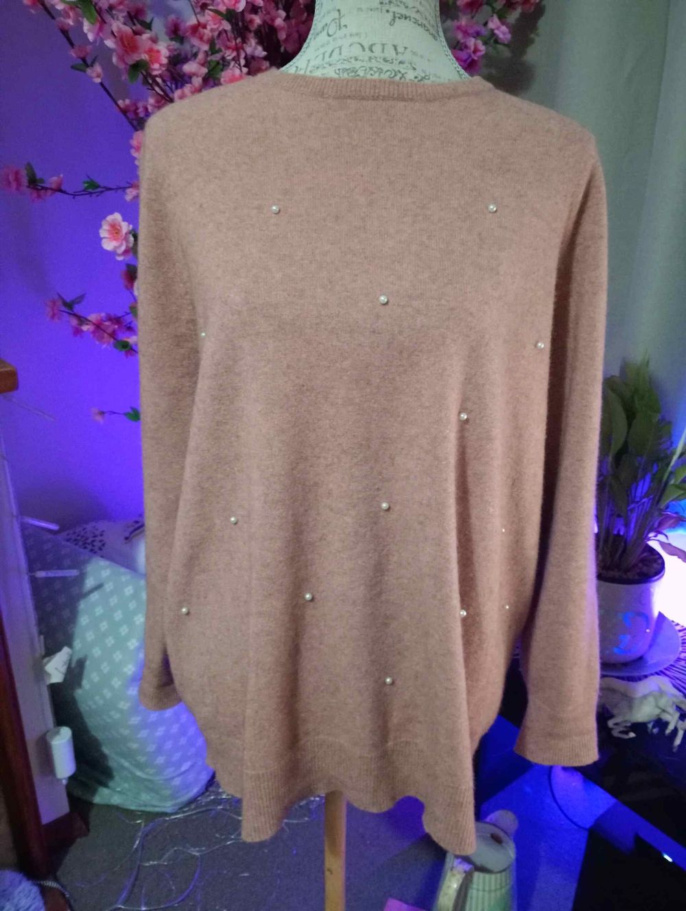 native world possum silk merino blend jumper sz L