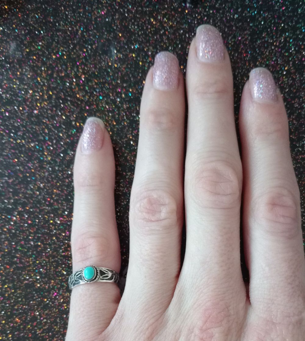 sterling Silver Turquoise Leaf Ring