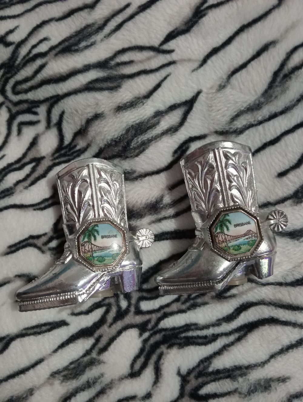 Brisbane souvenir cowboy boots salt & pepper shakers