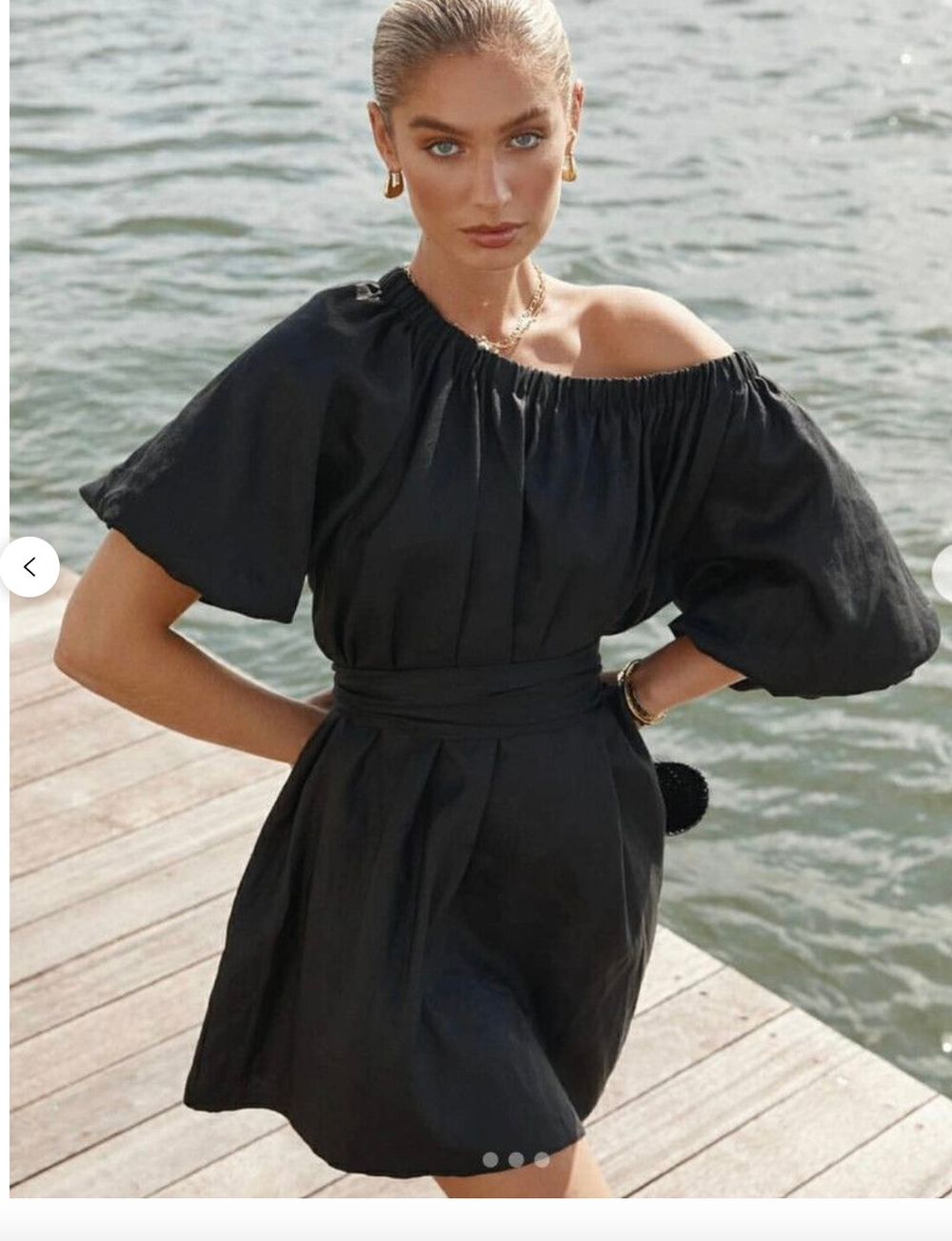 DISSH - Pip Linen Dissh Off Shoulder Dress on Designer Wardrobe