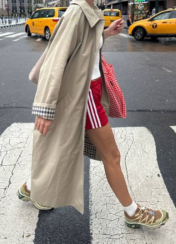 Sporty&Rich x Addidas red shorts