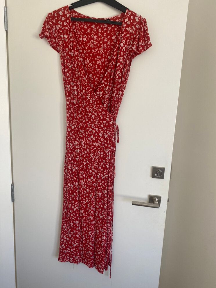 glassons red wrap dress wrap dress glassons