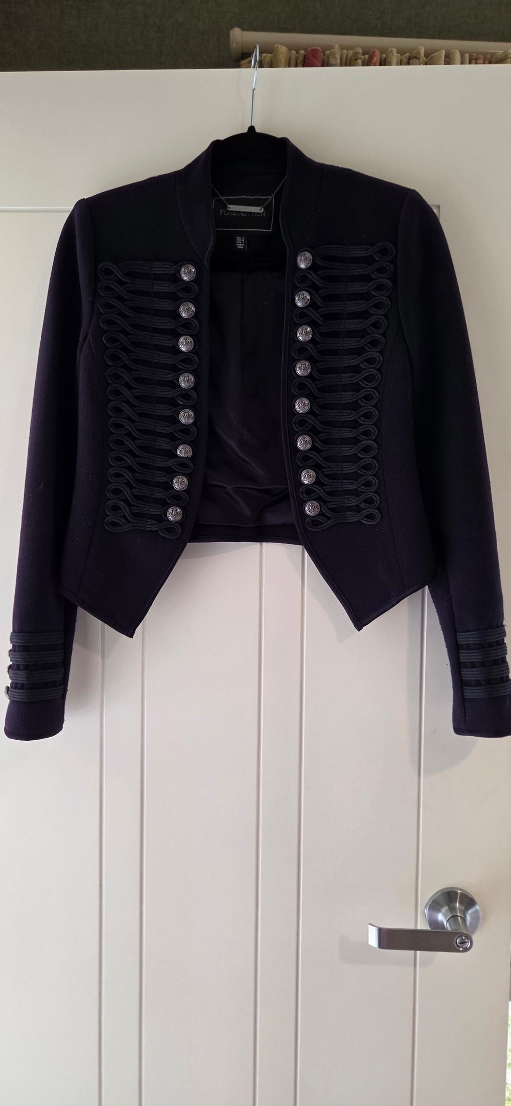 Forever New Navy Military Style Jacket