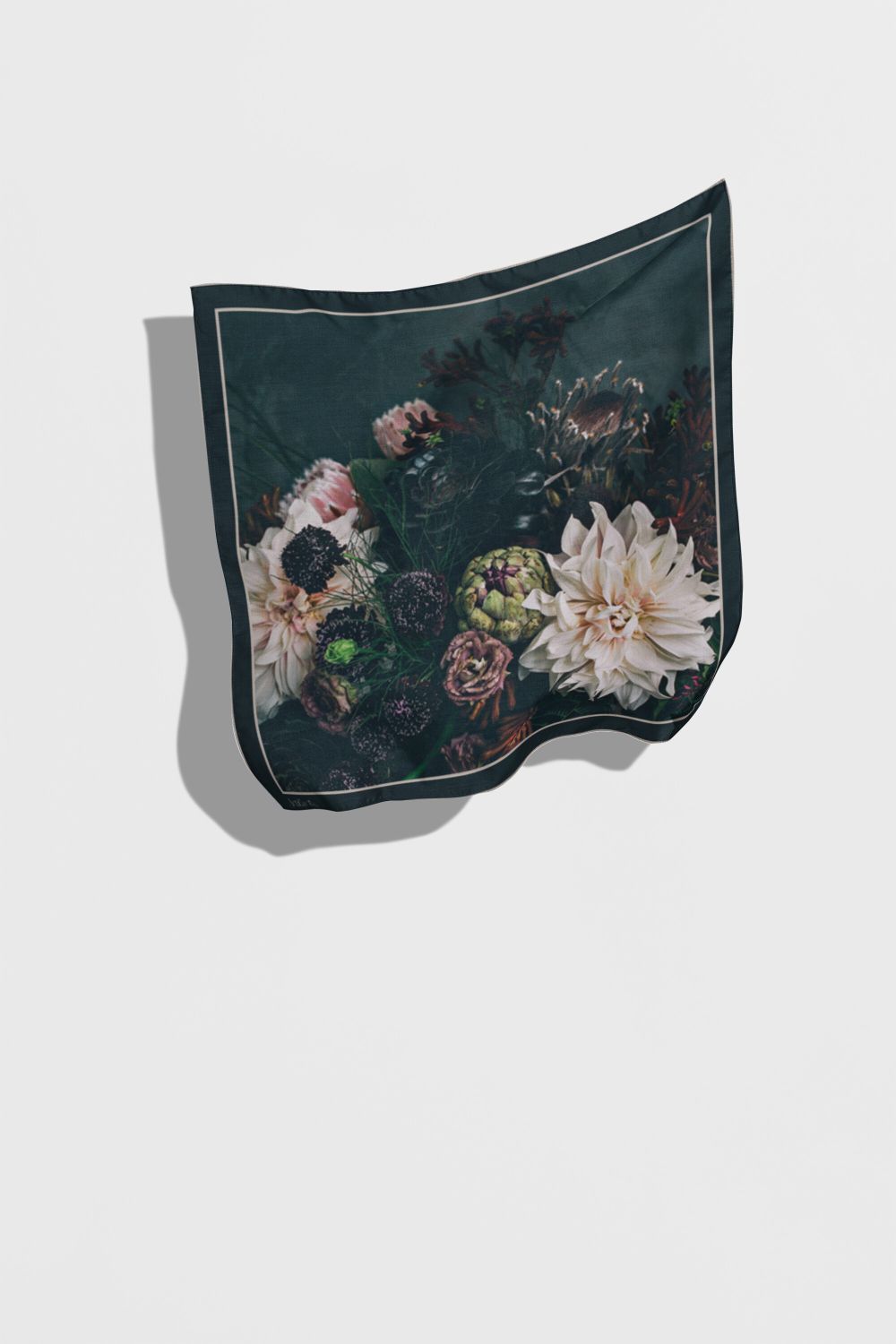 Shadow Bloom Square Silk Scarf from Artifact.