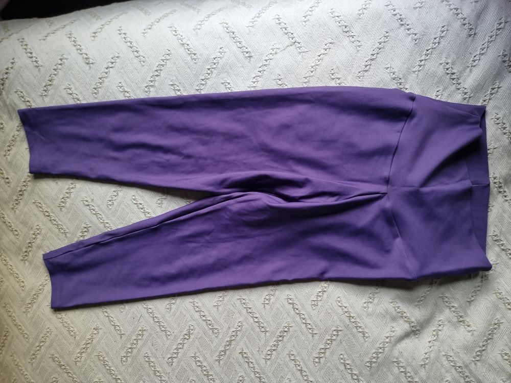 Exotica Athletica Purple Performance Set – Leggings + Comfort Crop, Size S