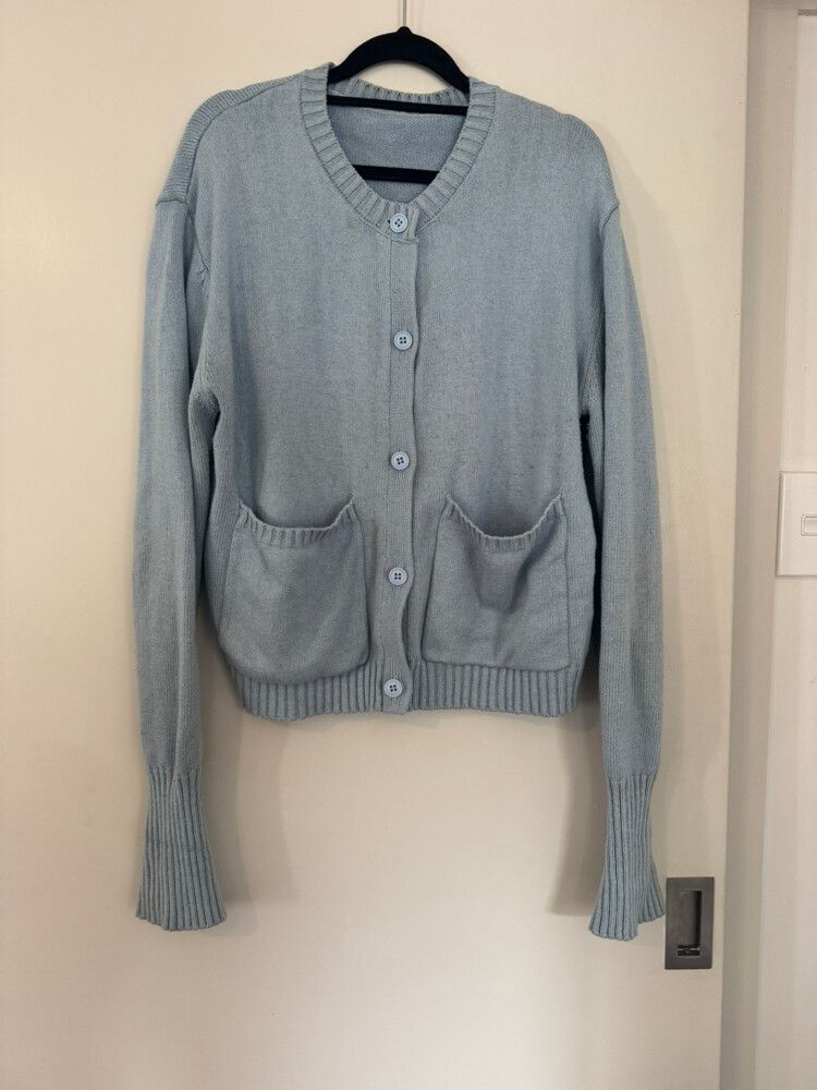 One Mile Drew Knit Cardigan Sky Blue