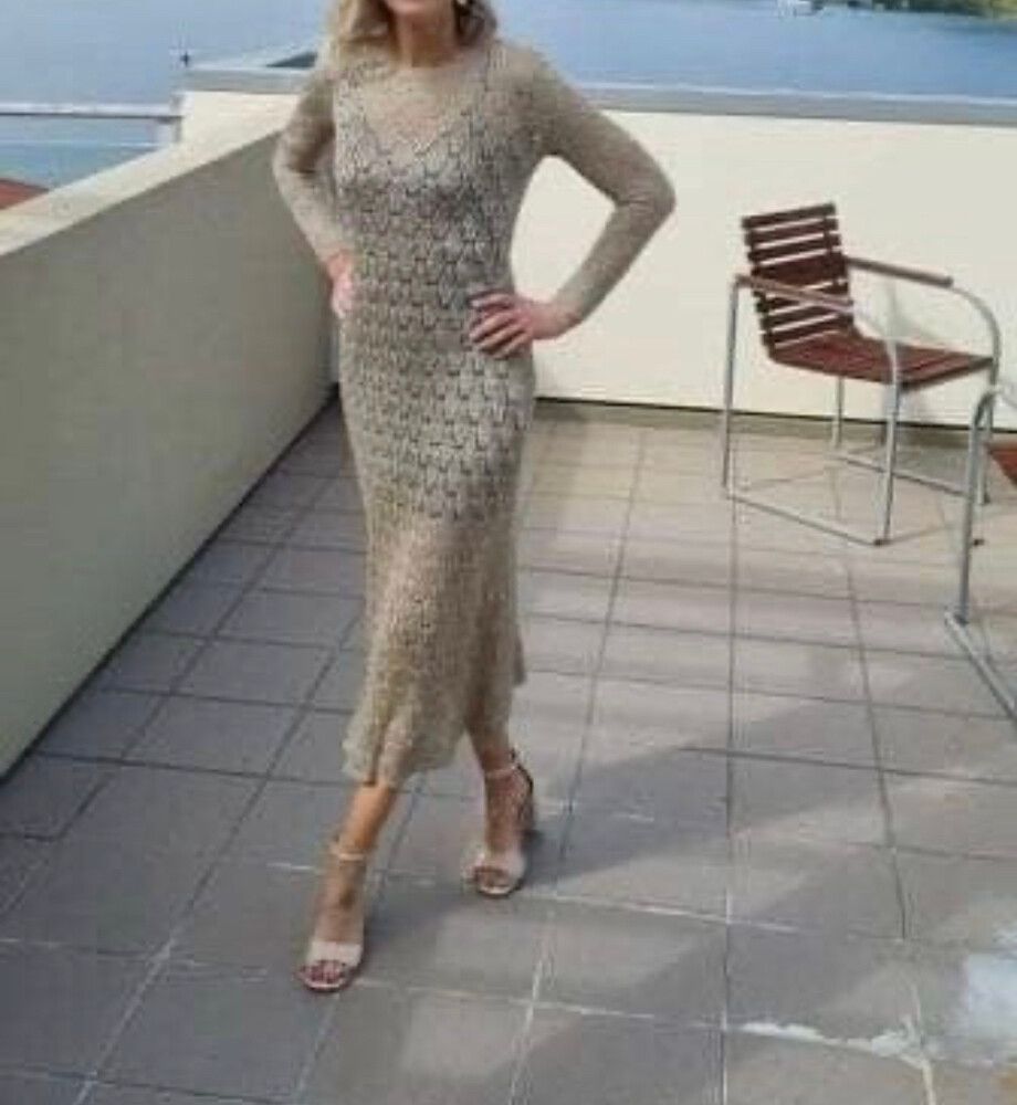 Zara - Zara Gold Knit Dress on Designer Wardrobe