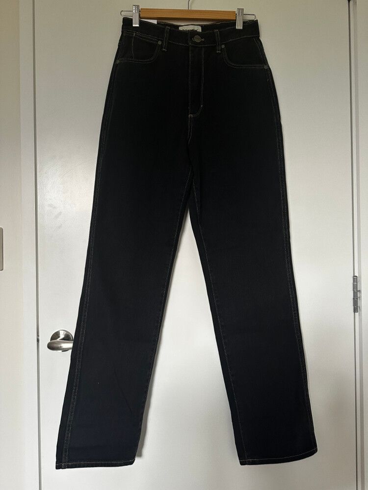 Wrangler Black Claudia Hi Straight Jeans