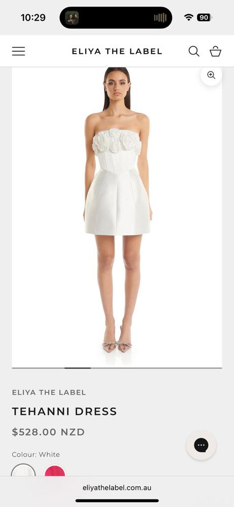 Tehanni Dress - White Mini Dress