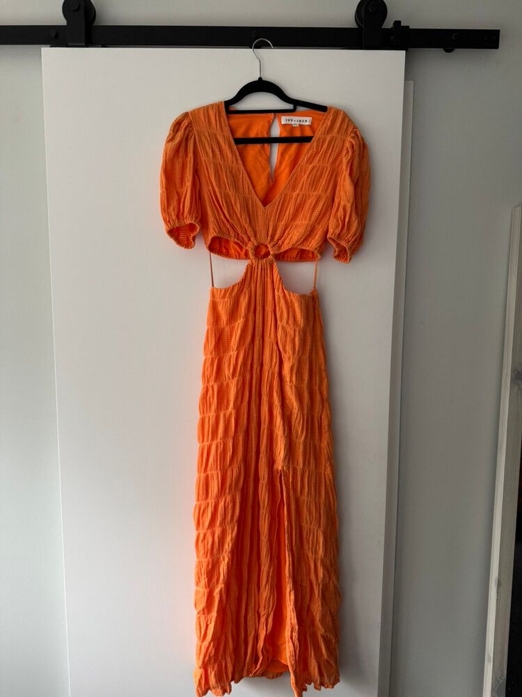Ivy + Jack Orange Maxi Dress