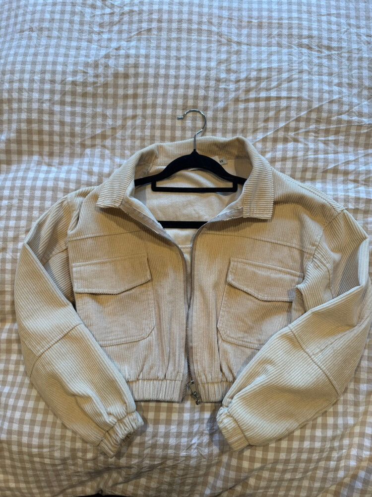 Petal & Pup Beige Corduroy Jacket