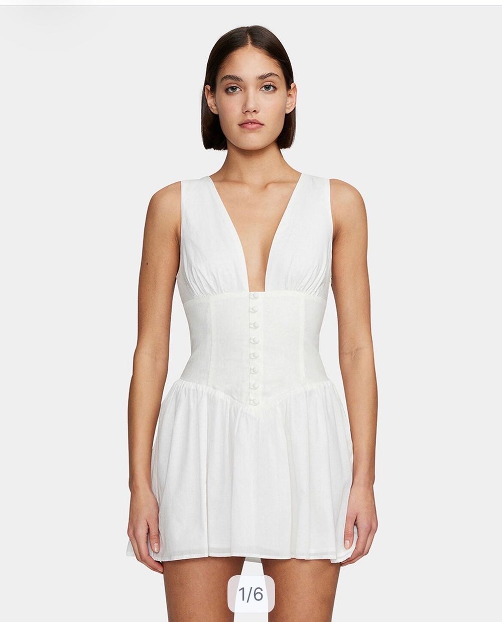 OWNLEY Martha mini dress - Ivory