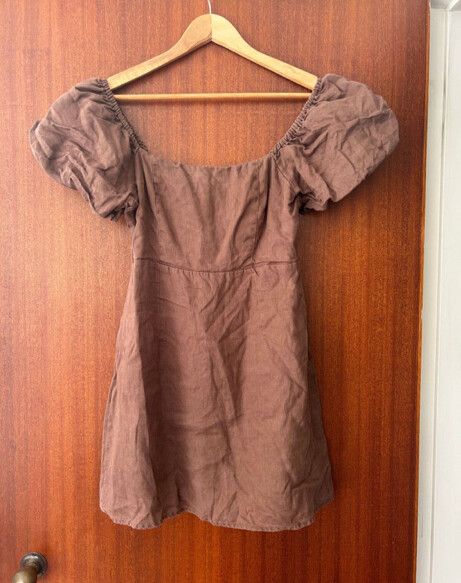 chocolate brown homecoming dress Simple Brown Spaghetti Straps A Line Prom Dress Party Dress SH1379 main image 0