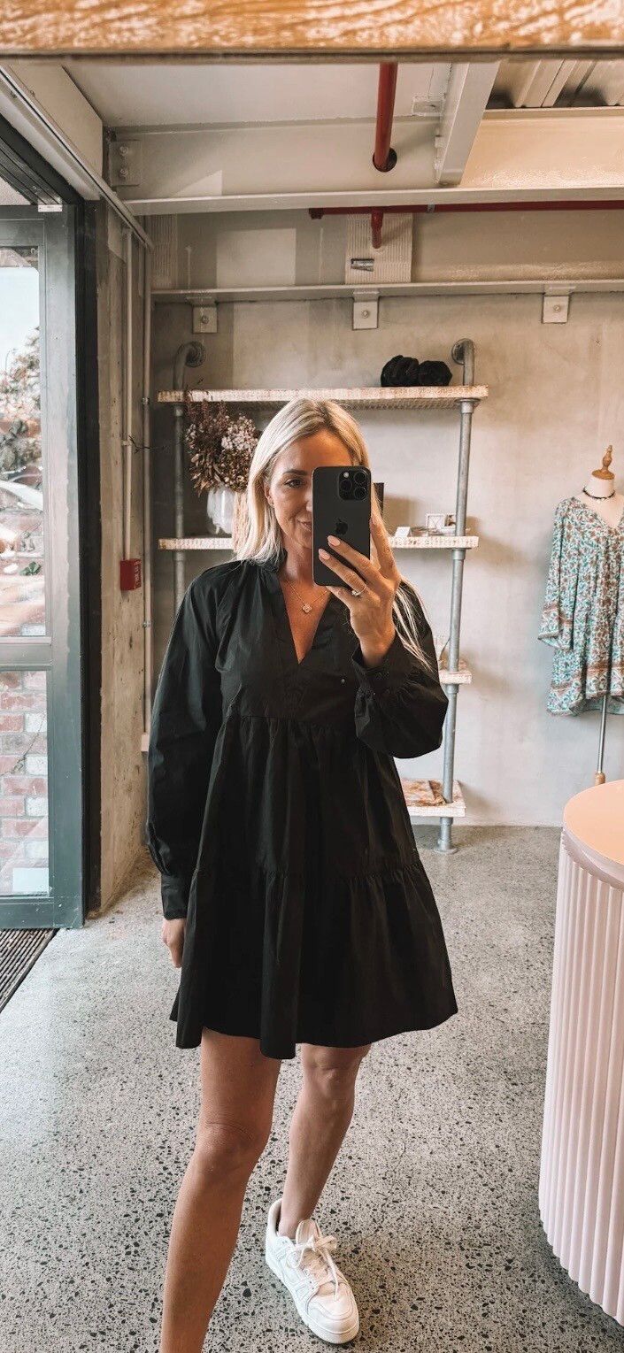 Tosca & Salome Black Sonya Mini Dress