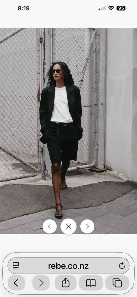 REBE Black Shorts