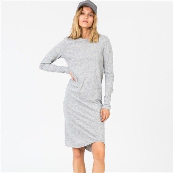 knee length dresses for ladies Asymmetric Sleeve Longline Dress – BASSIKE
