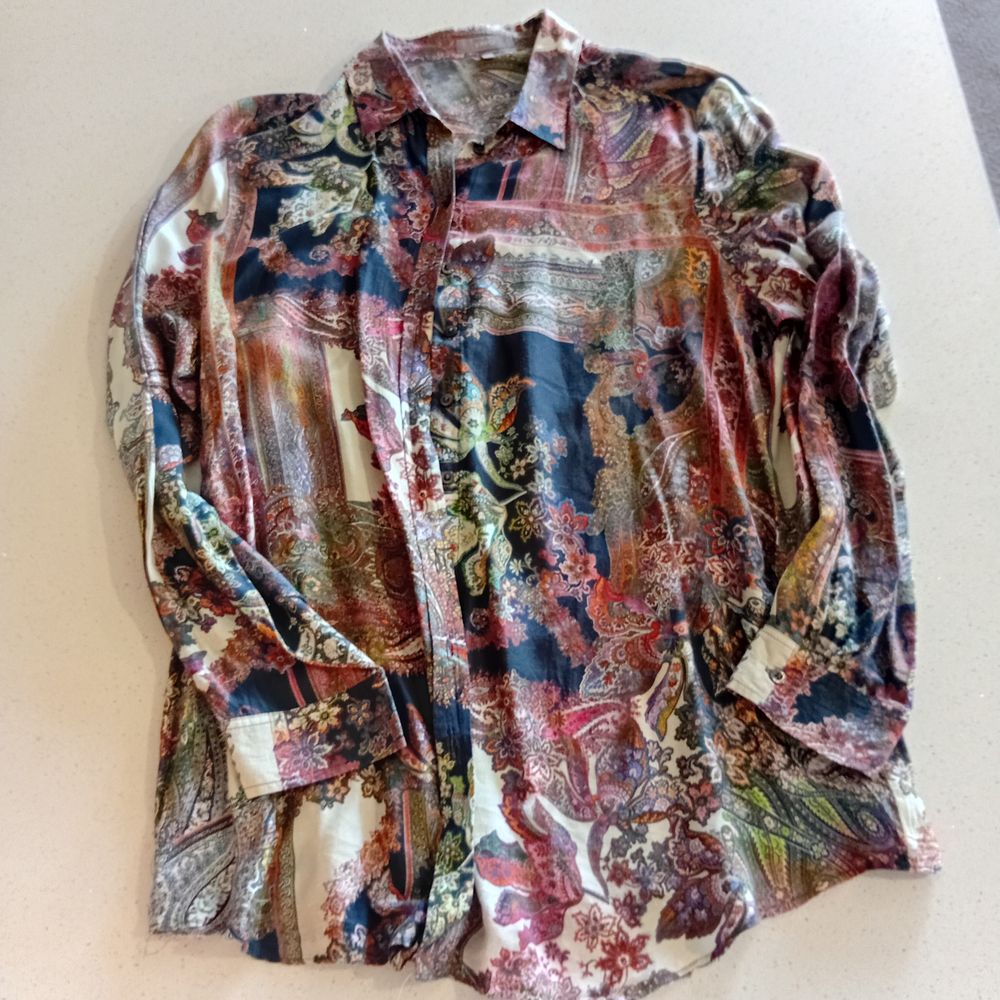 Erfo Paisley Print Long Sleeve Shirt