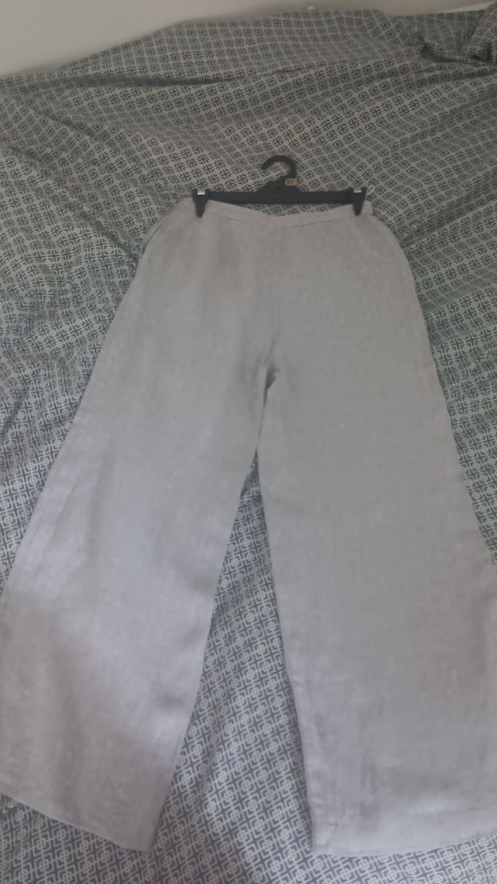 Seed Heritage Grey Wide Leg Pants Size 8, linen
