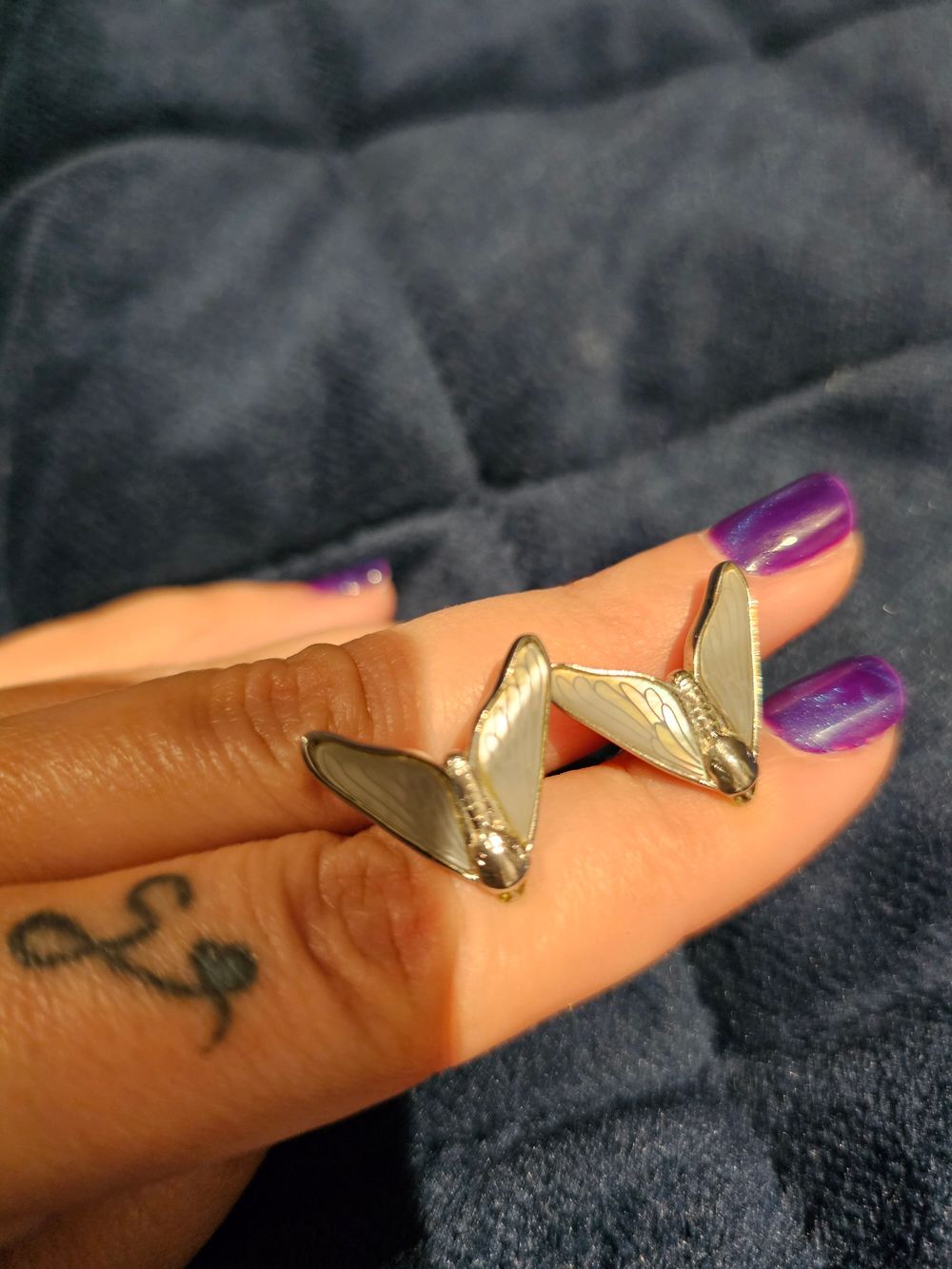 Simon Carter Silver moth Cufflinks
