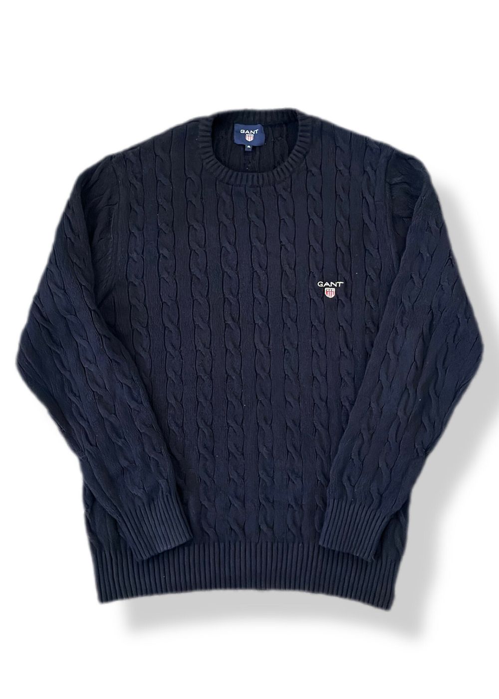 GANT Navy Cable Knit Jumper XL