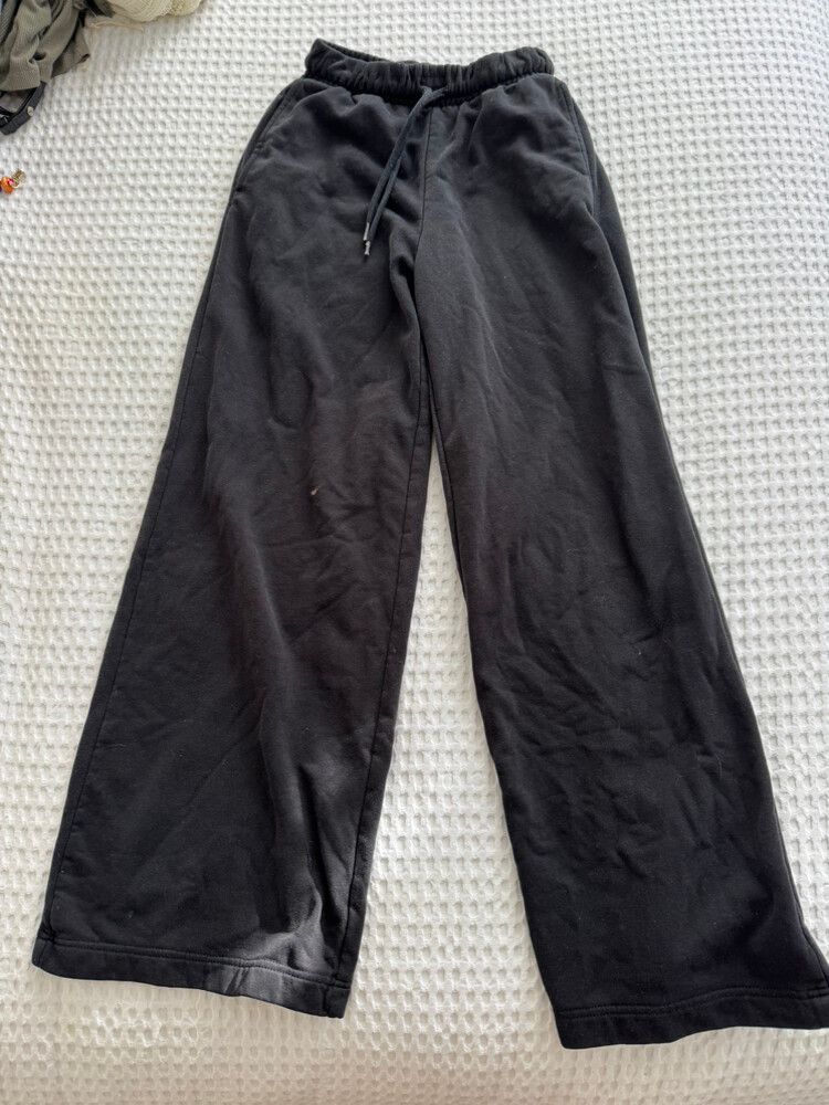 Black Wide Leg Sweatpants