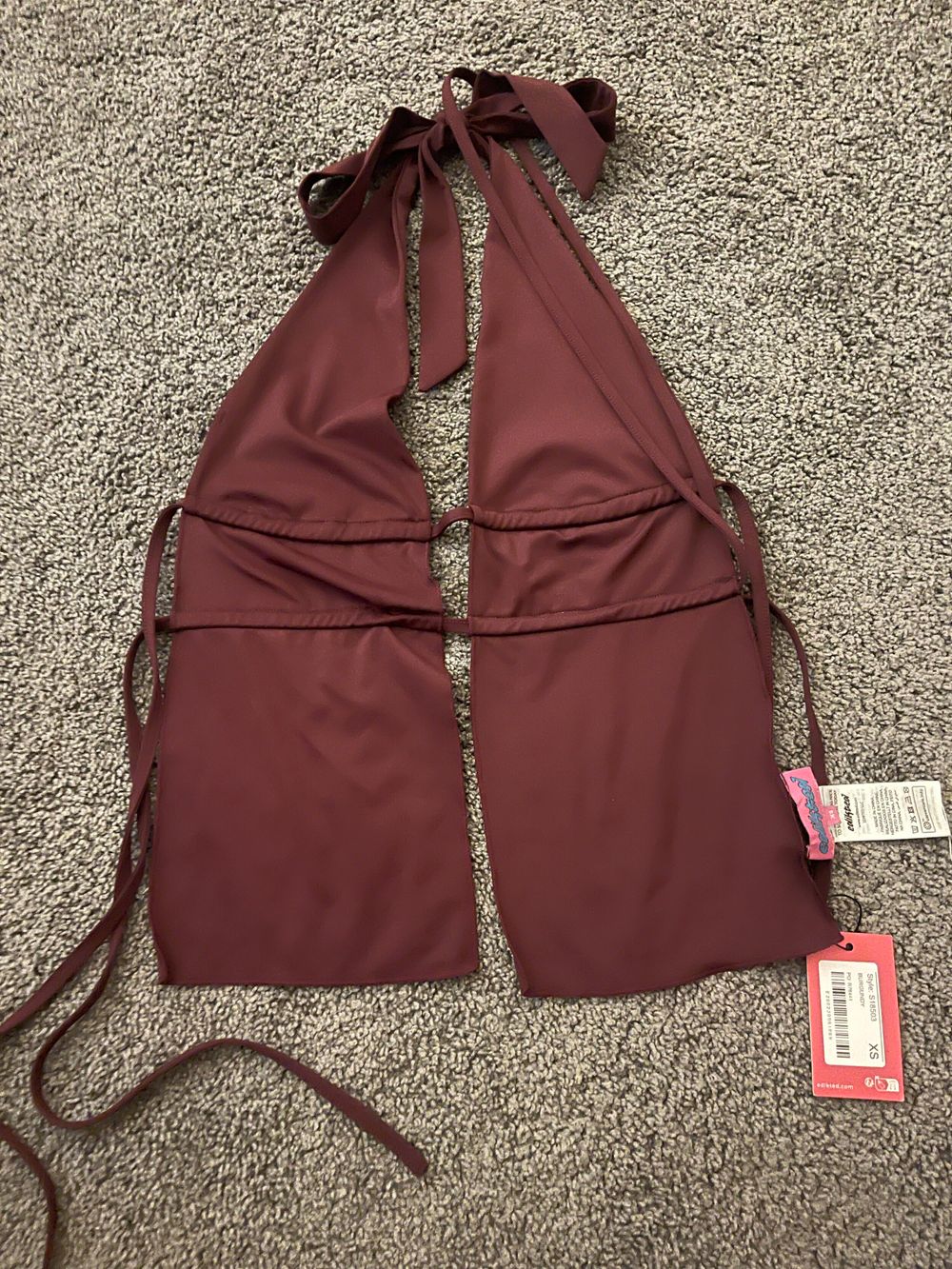 Edikted Red Halter Top