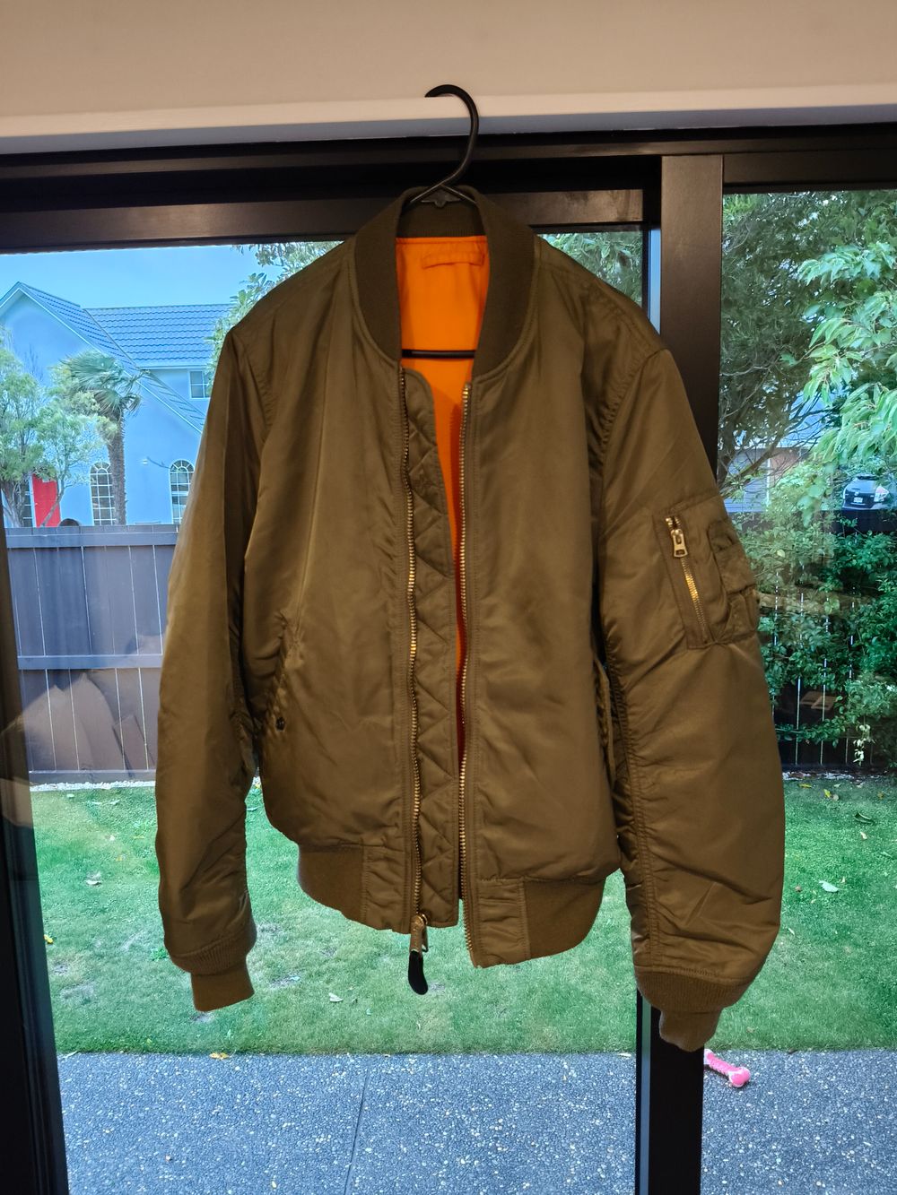 Alpha industries Khaki revesiable Bomber Jacket