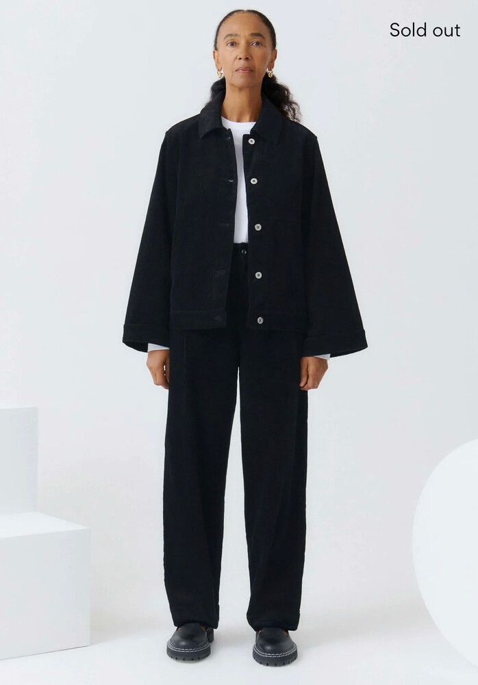 Kowtow Barrel Jacket - black corduroy