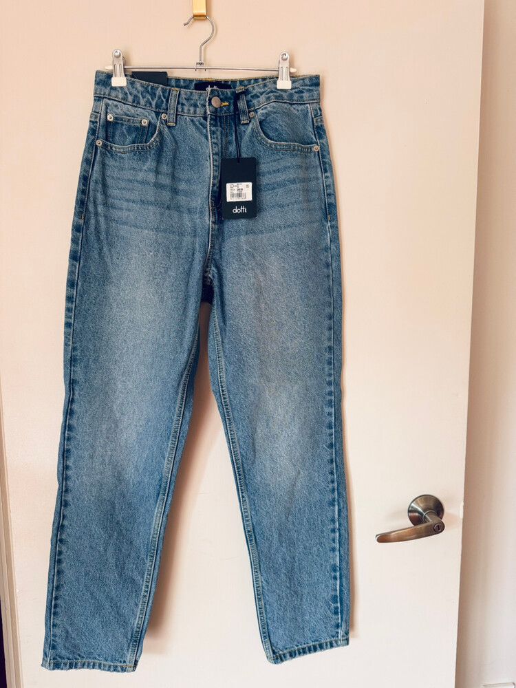 Dotti Tapered High Rise Full Length Jeans