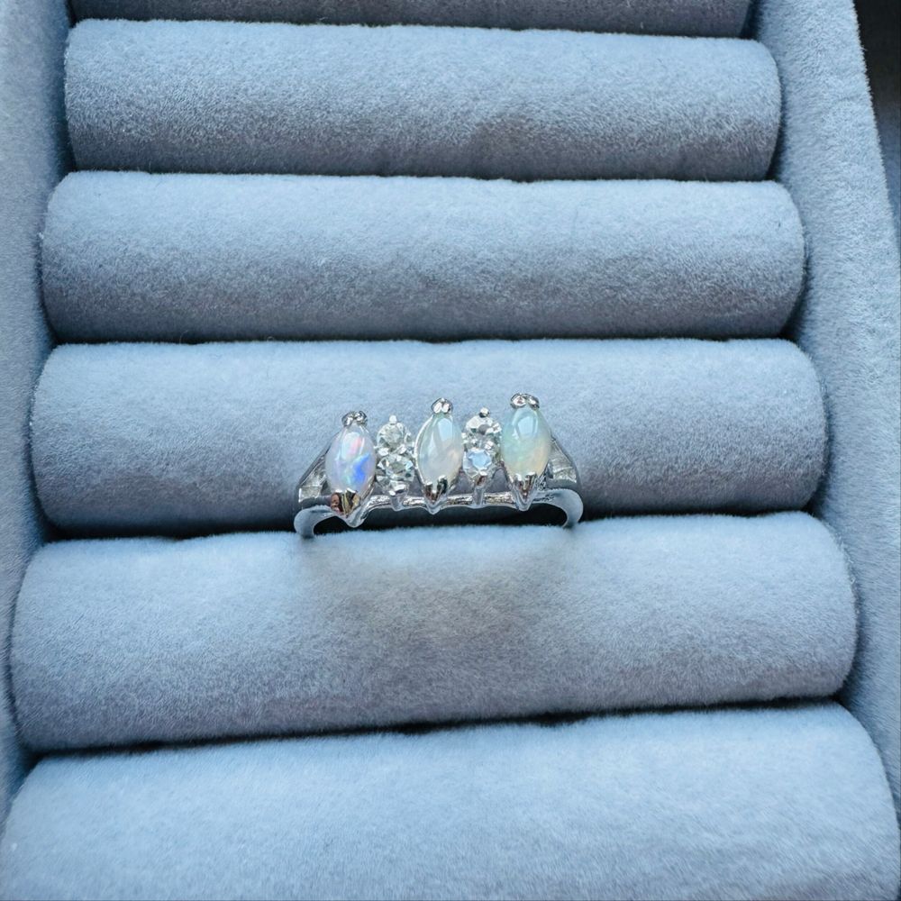 Triple Opal Ring