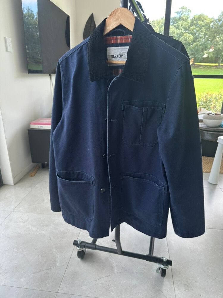 Barkers Navy Jacket chore coat