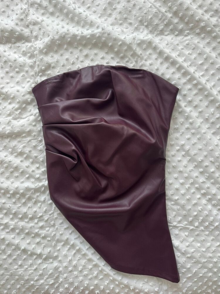 Glassons Cherry Leather Top