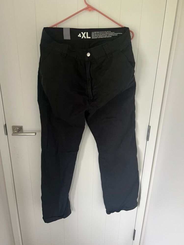 Black Straight Leg Black Pants