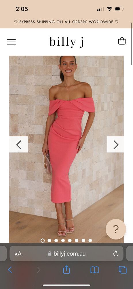 billy j holly midi dress Billy J Boutique