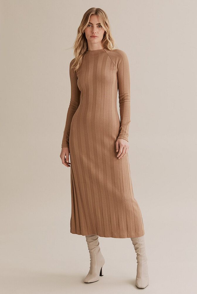 country road rib dress Country Road Button Detail Rib Dress in French Blue