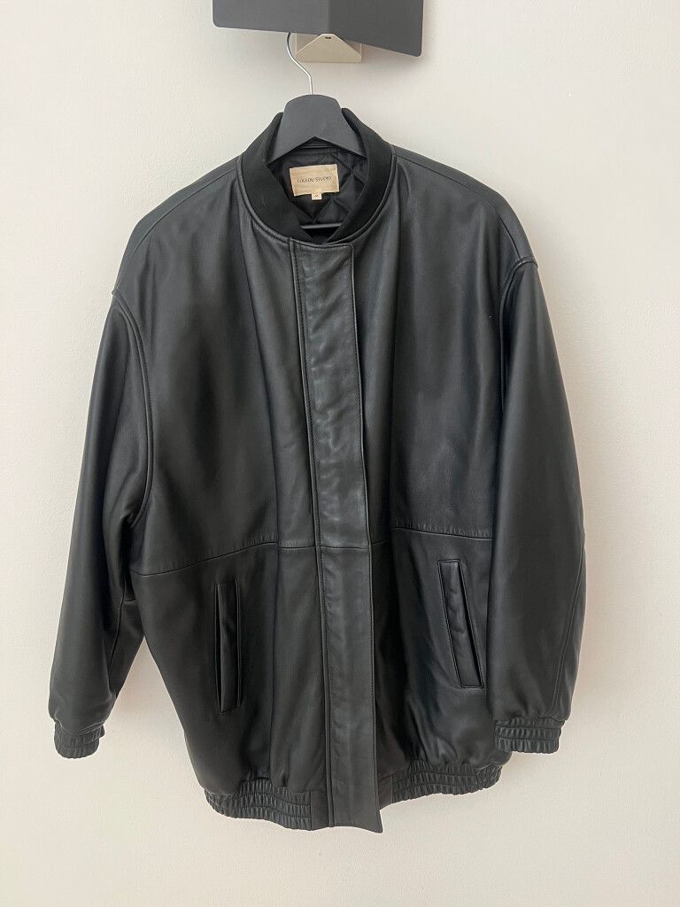 Loulou de Saison Black oversized Leather Jacket s/m