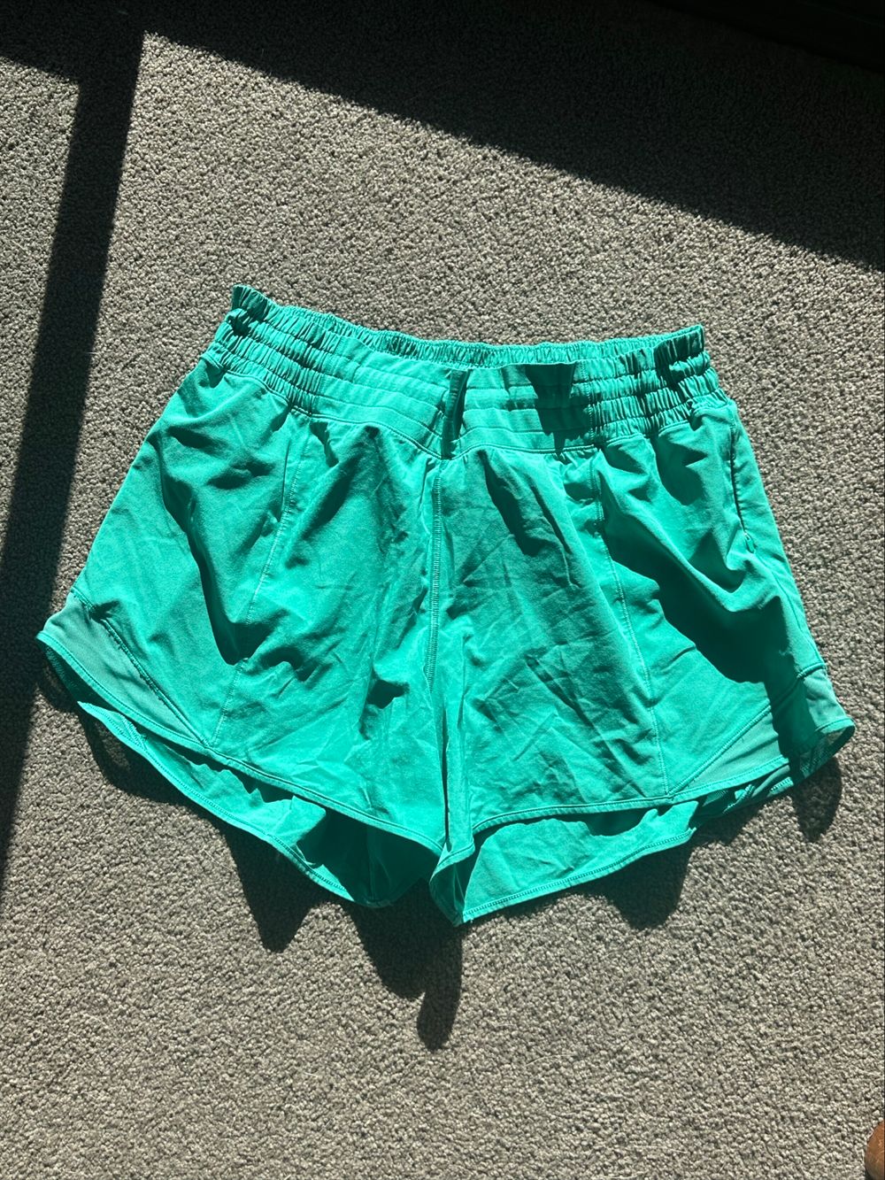 green shorts