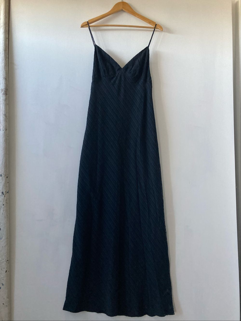 formal black maternity dress Ramy Brook Erena Lace Slip Midi Dress in Black main image 1