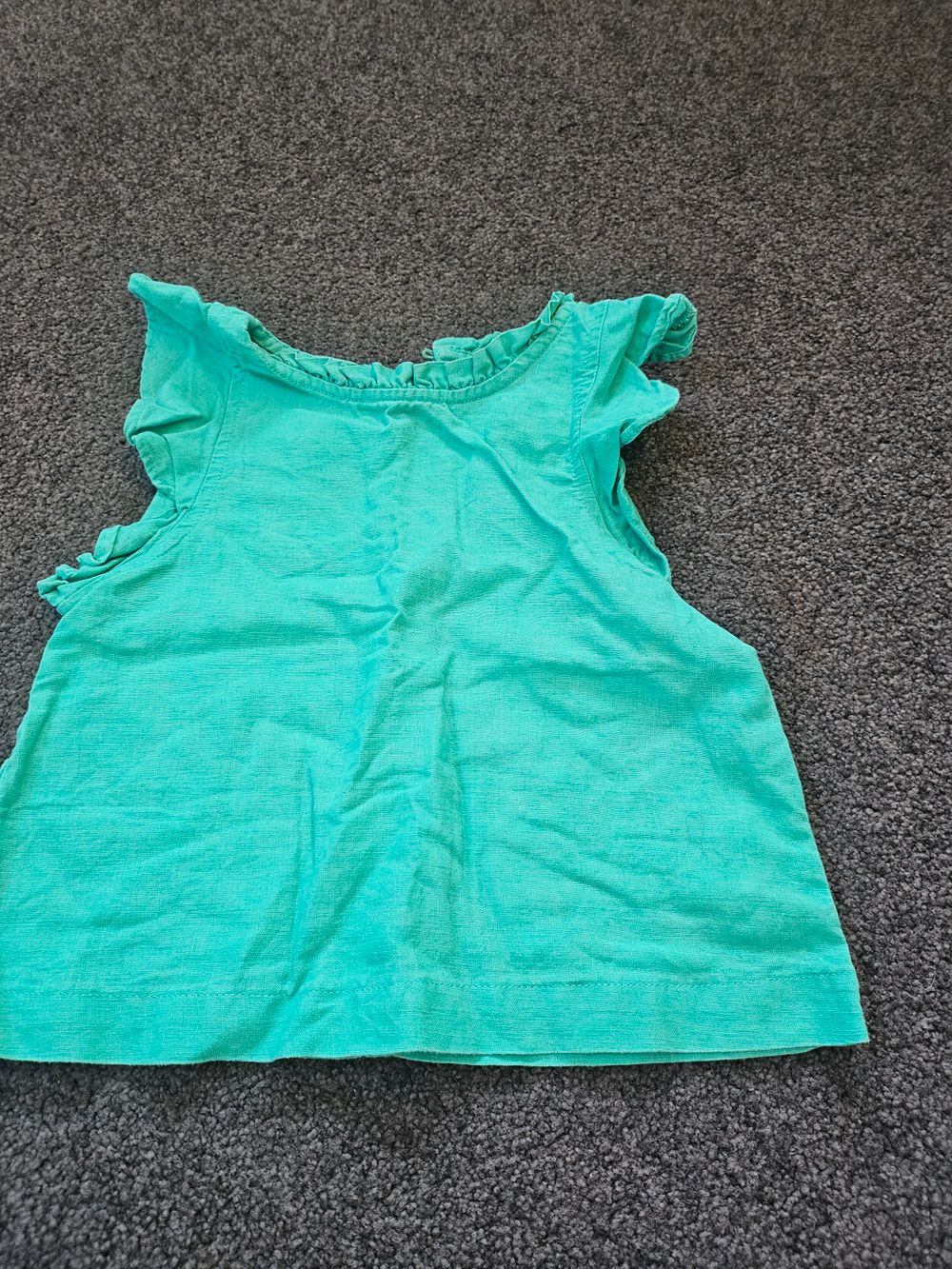 Seed Heritage Green Ruffled Top