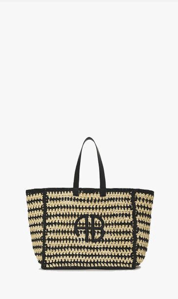 Rio Tote in black & natural stripe