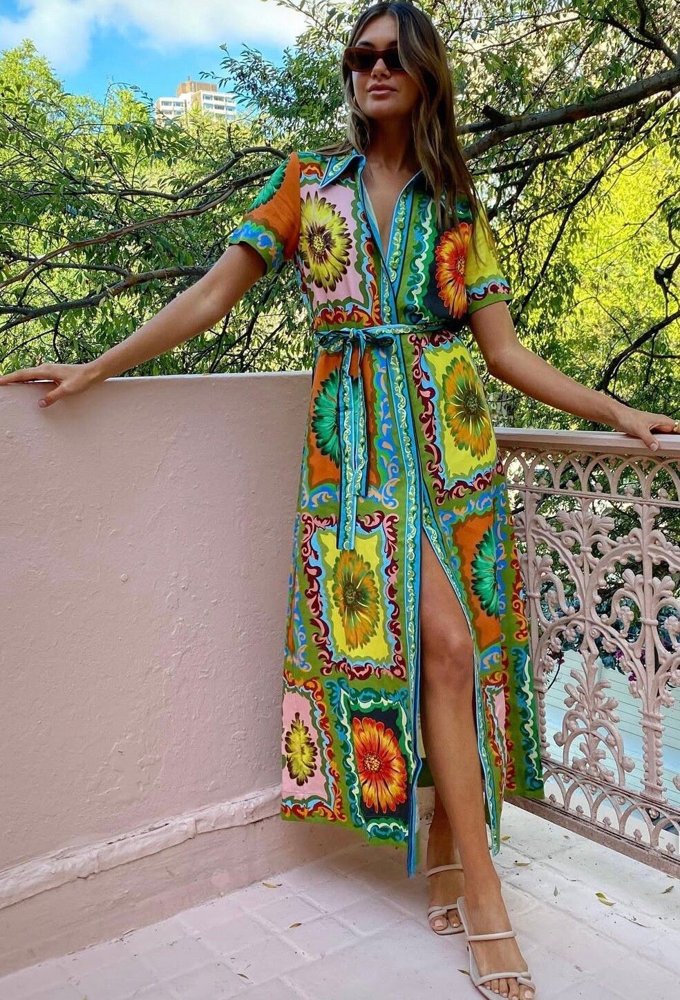disco daisy shirtdress