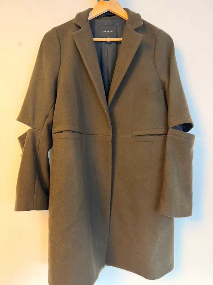 Ricochet Brown Wool Blend Coat