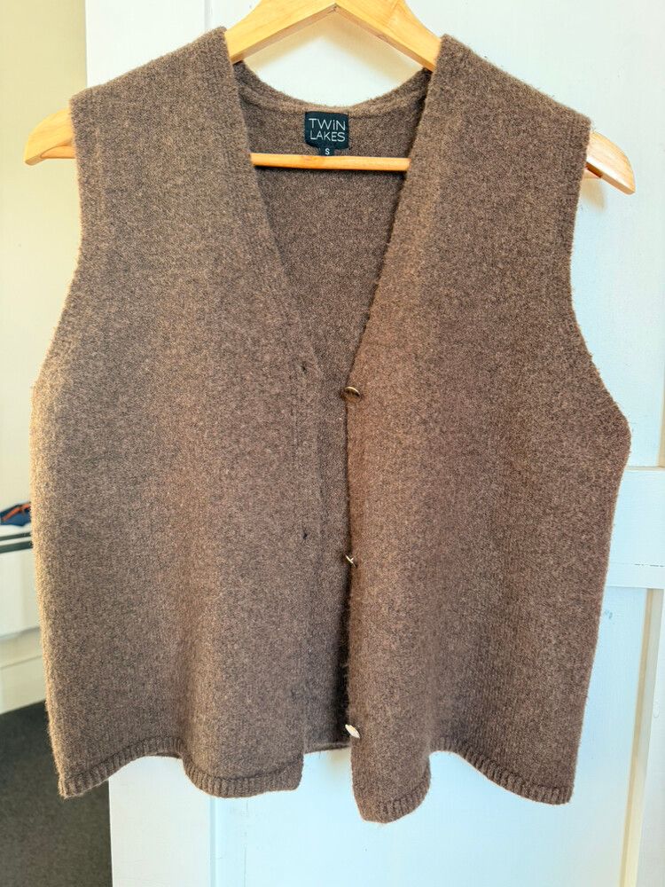 Twin Lakes Brown Knit Vest