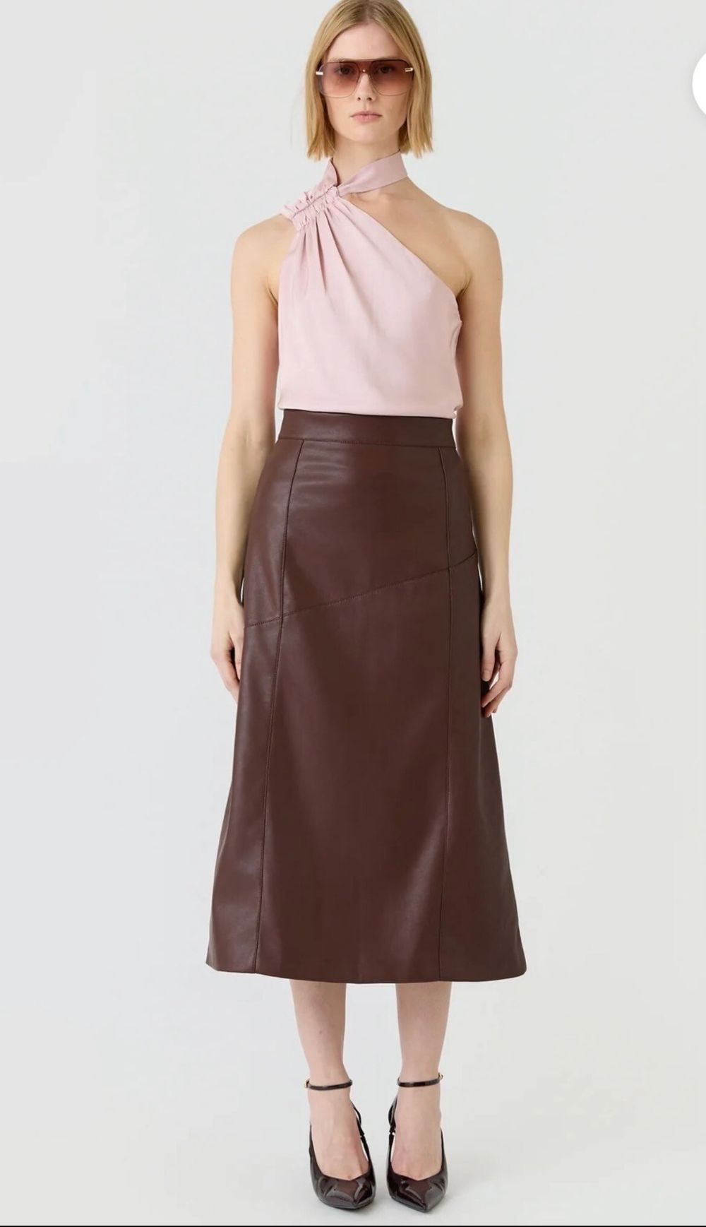 Flo & Frankie vegan leather skirt